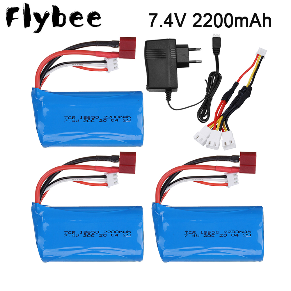 Rc Hobby Parts - 7.4 V 2200mAh 18650 Lipo Batery