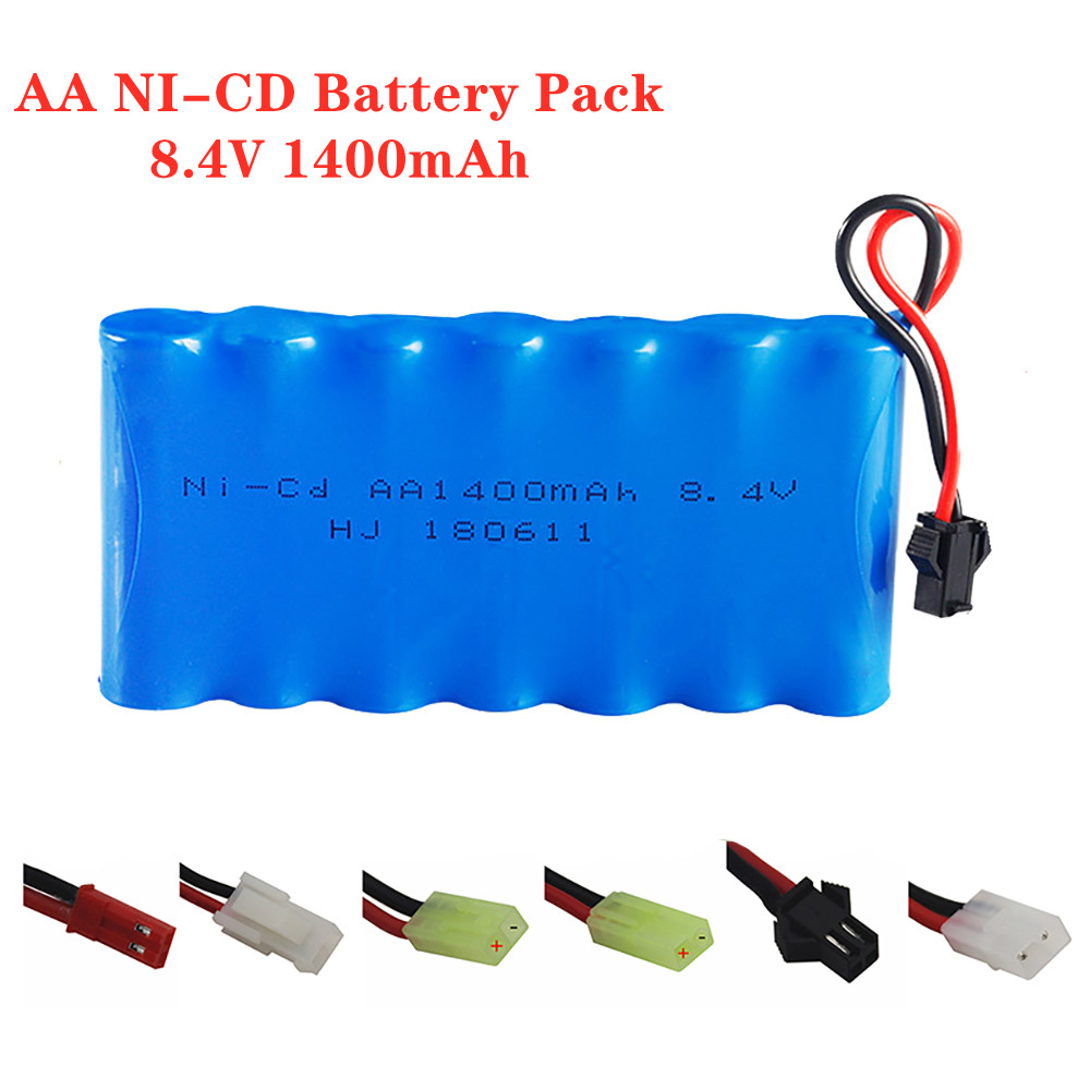 Rc Hobby Parts - Batteria ricaricabile Ni-CD 8.4V 1400mah per