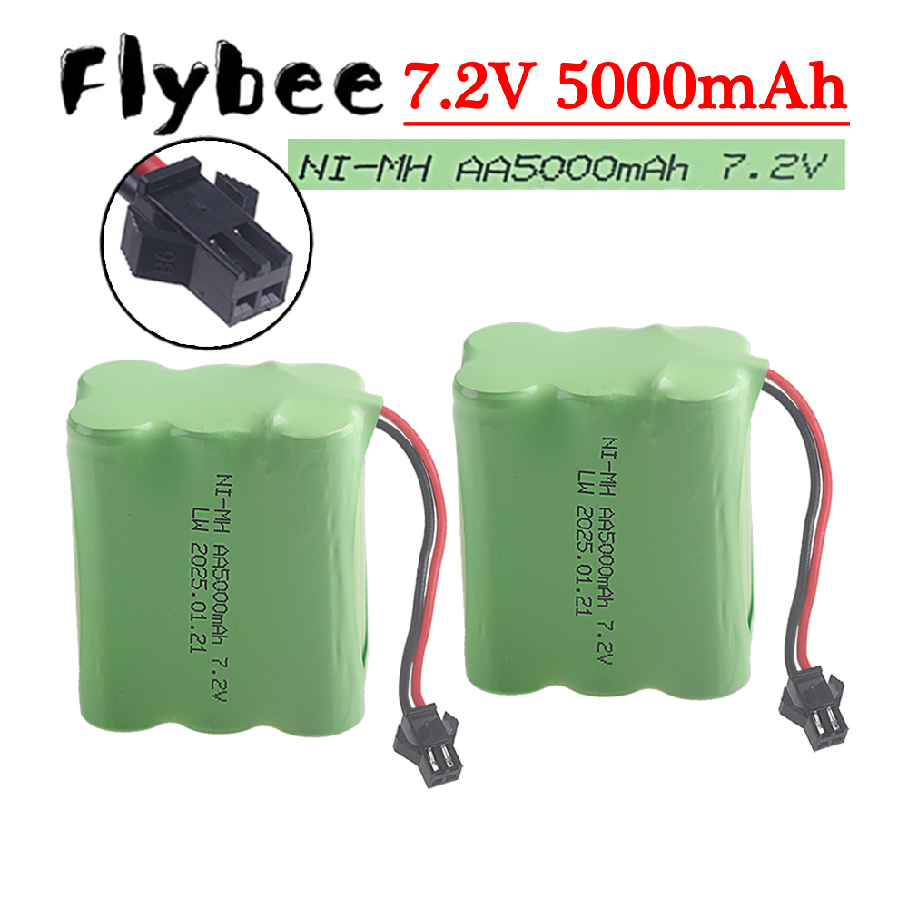 Rc Hobby Parts - (Spina SM-2P) Batteria NiMH da 7.2