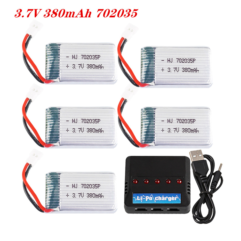 Rc Hobby Parts - Batteria ricaricabile 3.7V 380mah 702035 Lipo