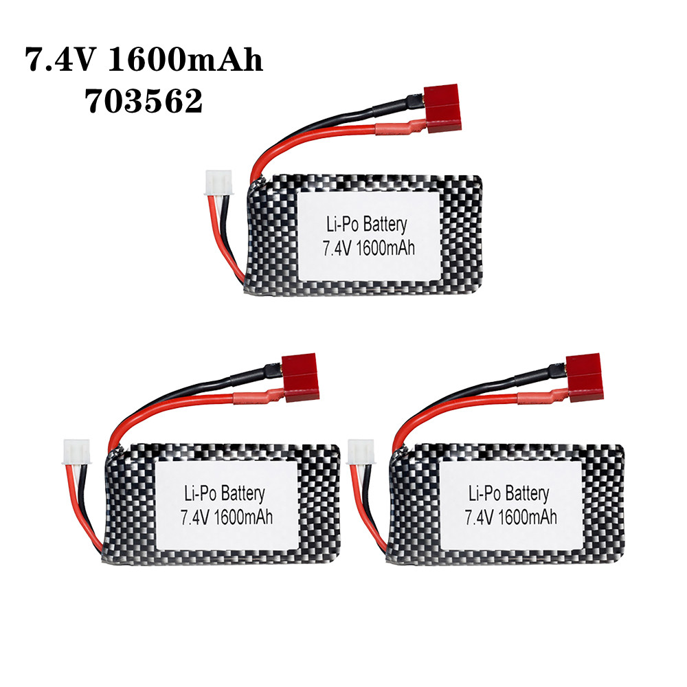 Rc Hobby Parts - 1/2/3 pz/lotto 7.4v 1600mah 703562 25C