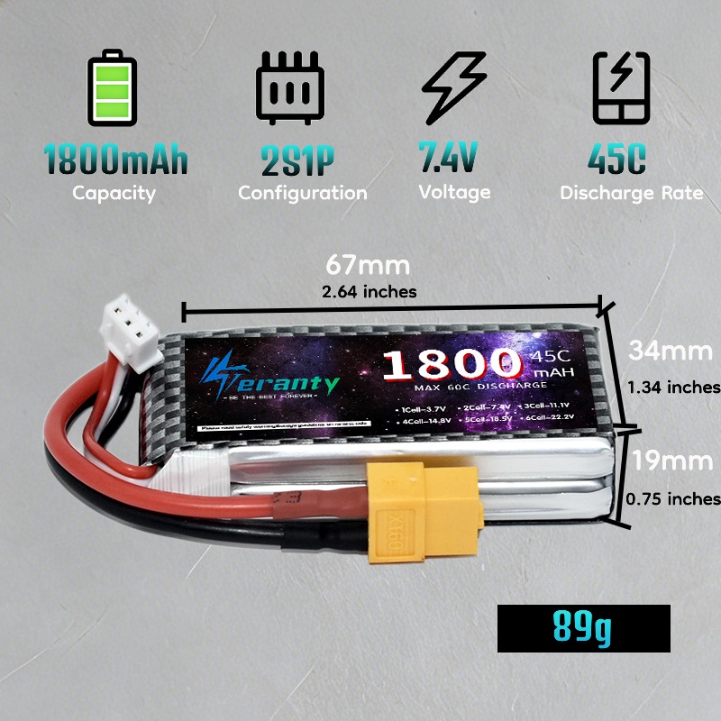 Batteria Lipo TERANTY 2S 3S 4S - Lipo Battery 4S recensione e prezzo