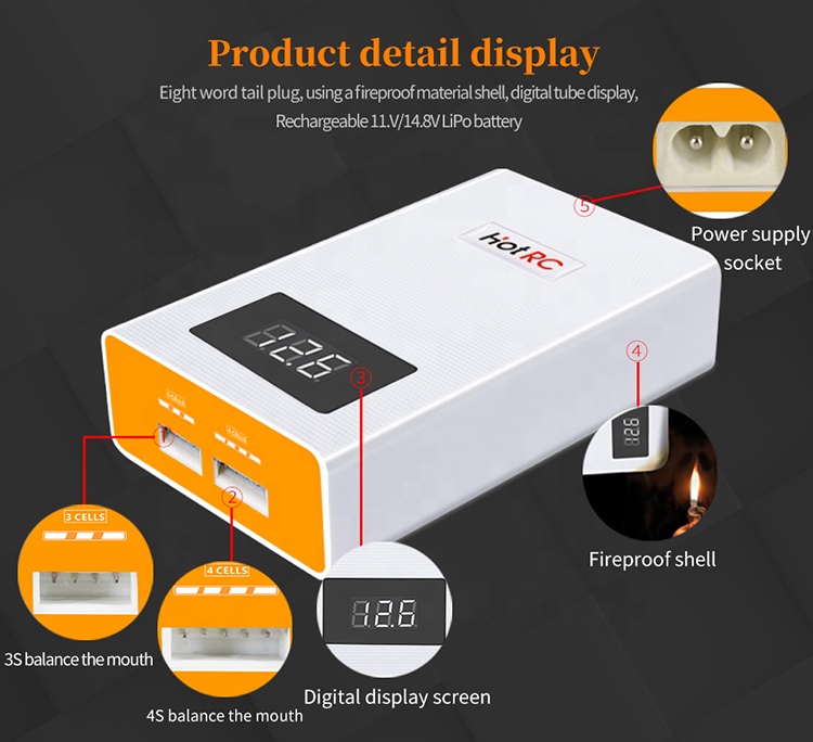 HOTRC A400 Digitale 3S 4S 3000 - Lipo Battery 4S recensione e prezzo