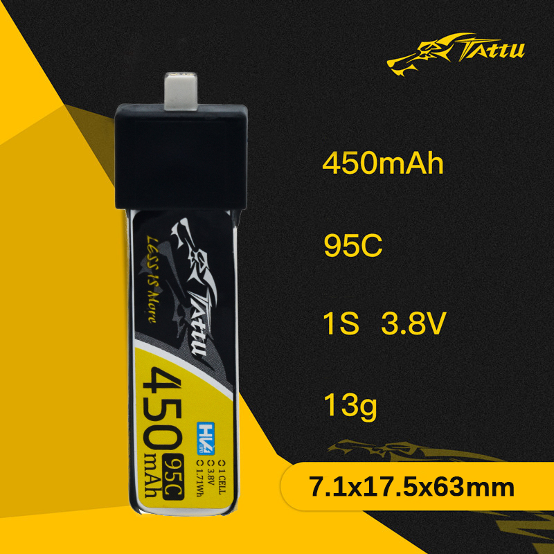 3 pezzi NUOVO TATTU 450/500/55 - Lipo Battery 4S recensione e prezzo