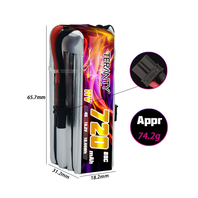 Batteria Lipo HV TERANTY 720mA - Lipo Battery 4S recensione e prezzo